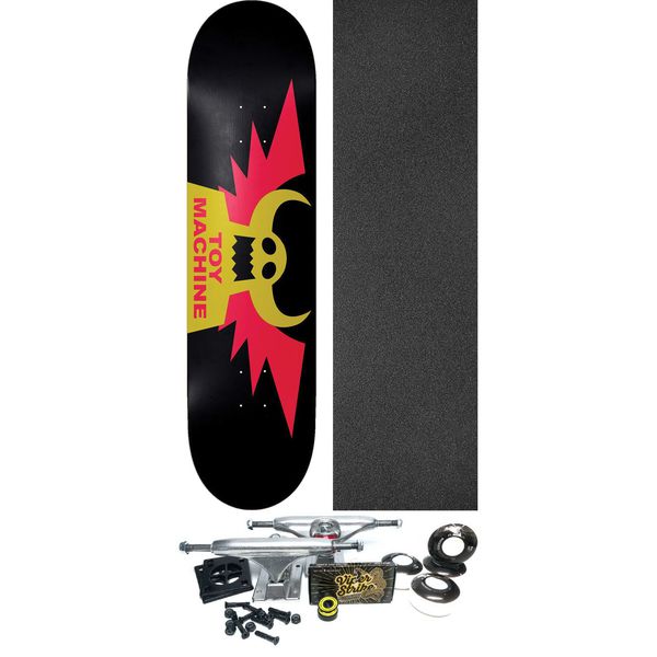 Toy Machine Skateboards Winged Skateboard Deck - 8.5" x 32" - Complete Skateboard Bundle